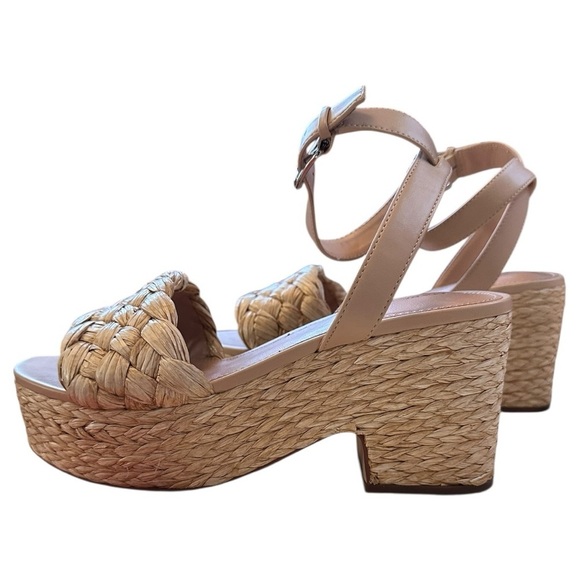 Marc Fisher Women's Braided Espadrille Platform Summer Sandals EUC, size 9.5 - Picture 3 of 9